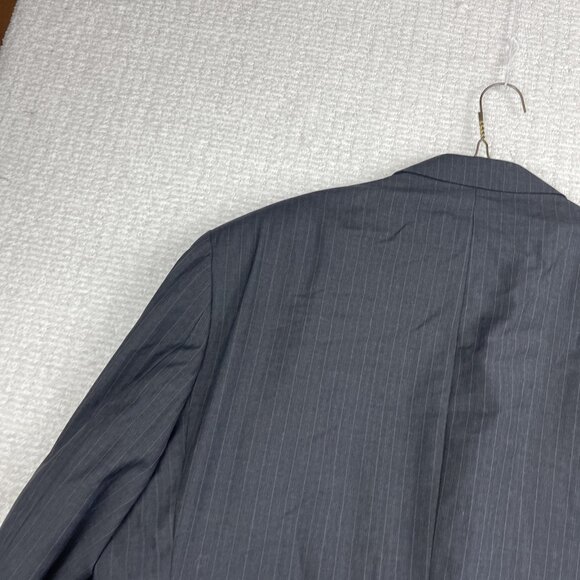 VTG Canada made Calvin Klein 44S Blazer Men Wool Dark Grey Lined Suit Jacket - Picture 13 of 16